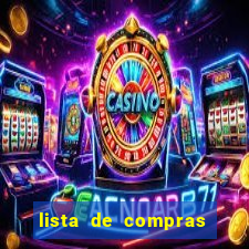 lista de compras para 2 pessoas